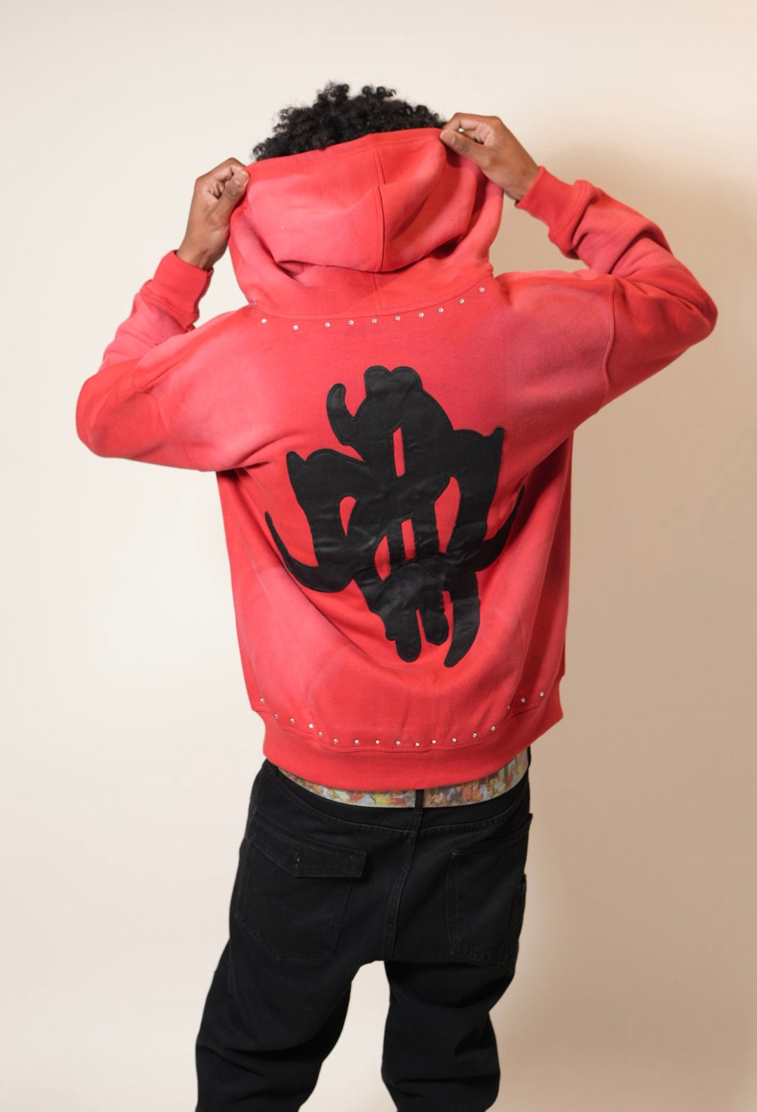 Dark Red & Black MM Zip-ups