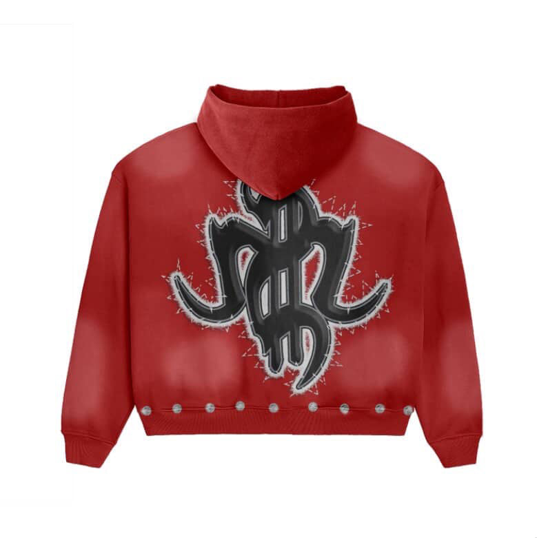 Dark Red & Black MM Zip-ups