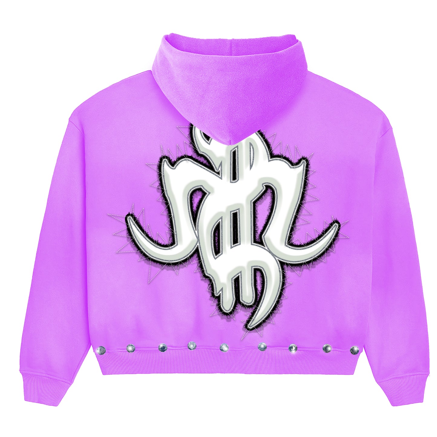 Purple Black & White MM Zip-Up